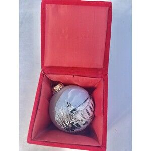 VINTAGE 1999 HAND PAINTED KINSLEY R WYALUSING  JULY 17 1999 ORNAMENT
